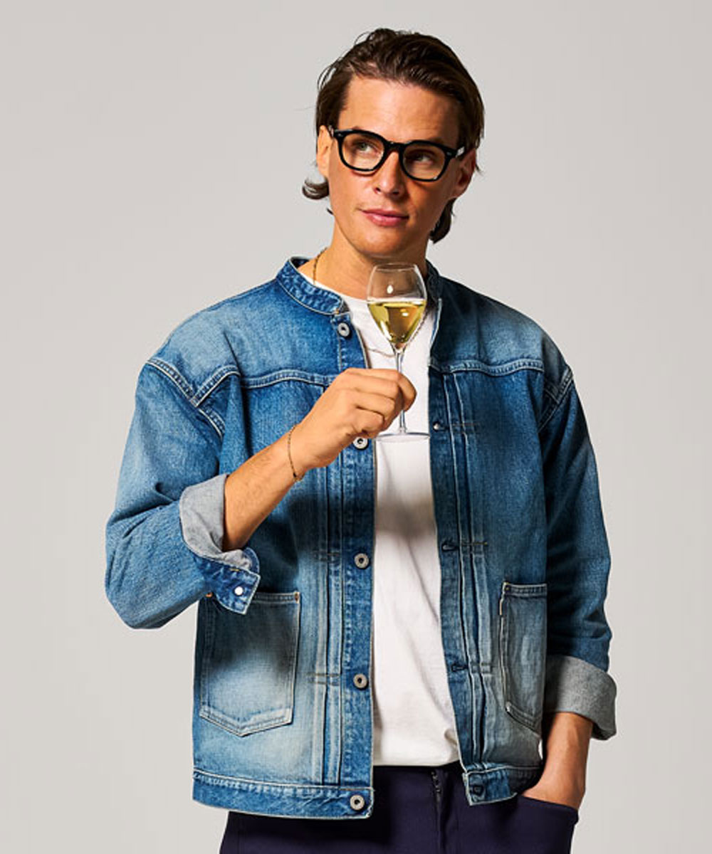 バンドカラー トラッカージャケット