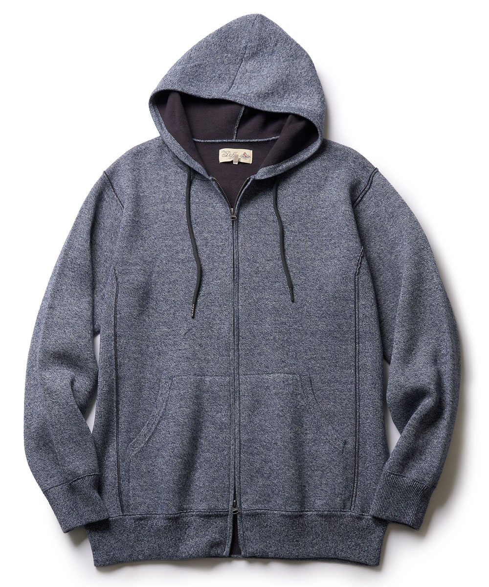 ダブルフェイスニットパーカ