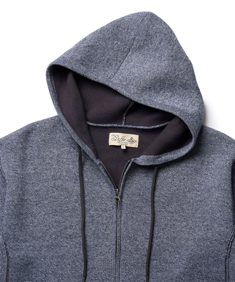 ダブルフェイスニットパーカ