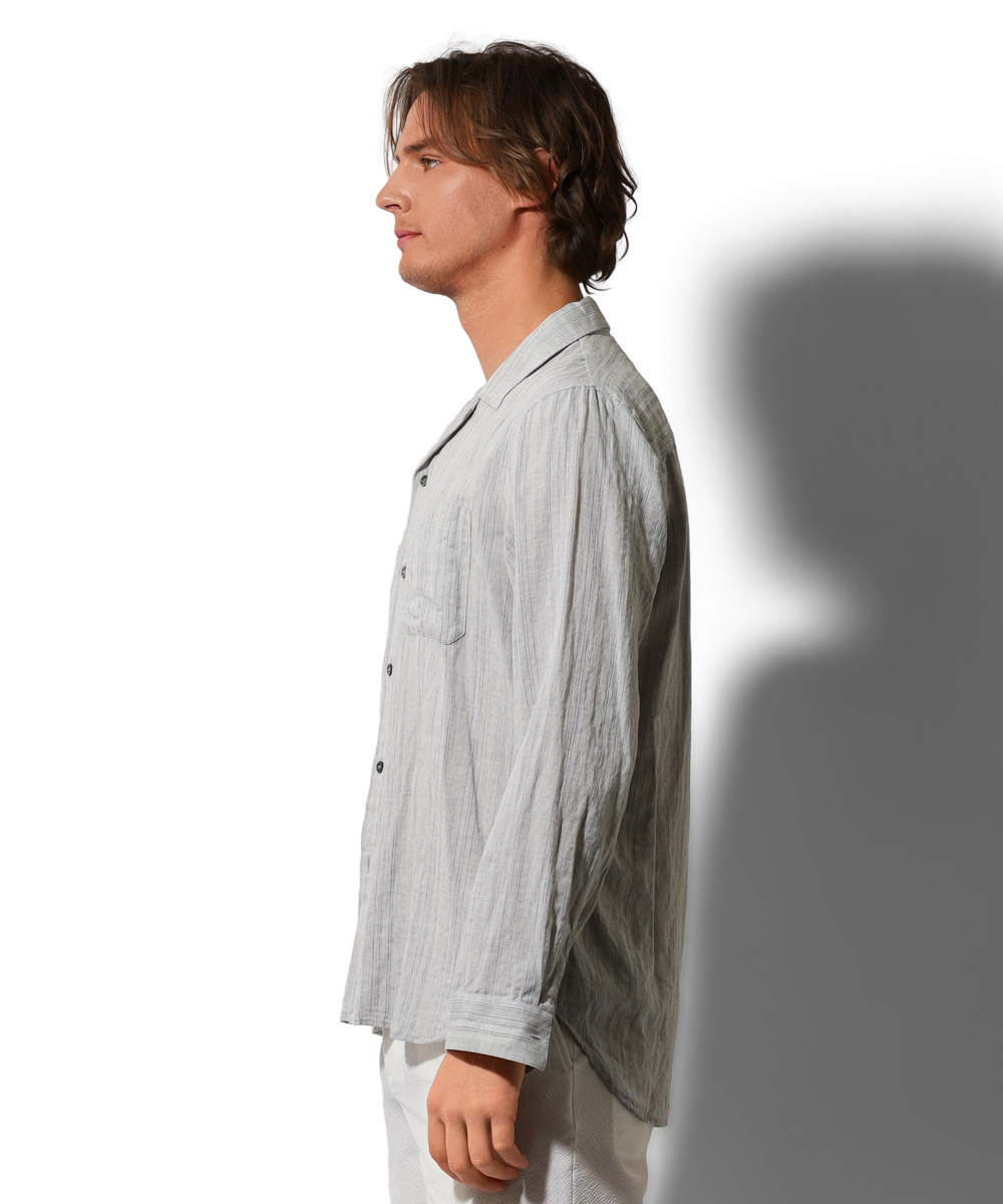 テンセル リネンシャツ