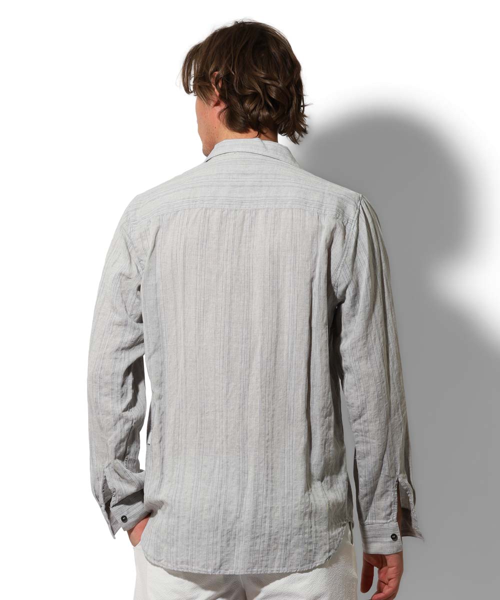 テンセル リネンシャツ