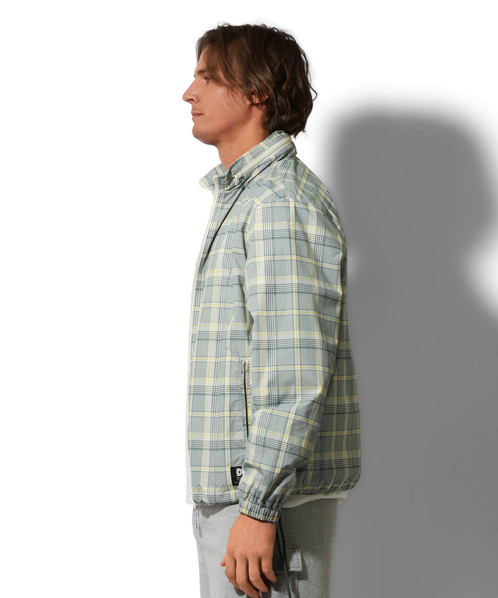 チェック柄 ウインドブレーカー