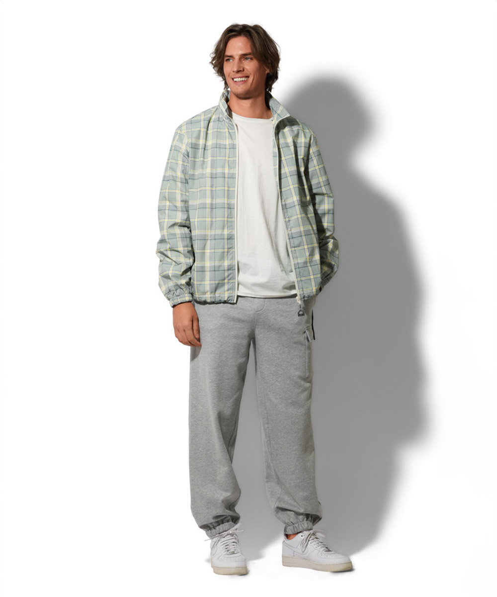 チェック柄 ウインドブレーカー