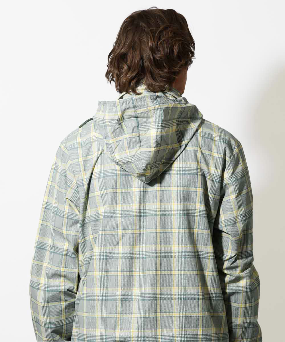 チェック柄 ウインドブレーカー