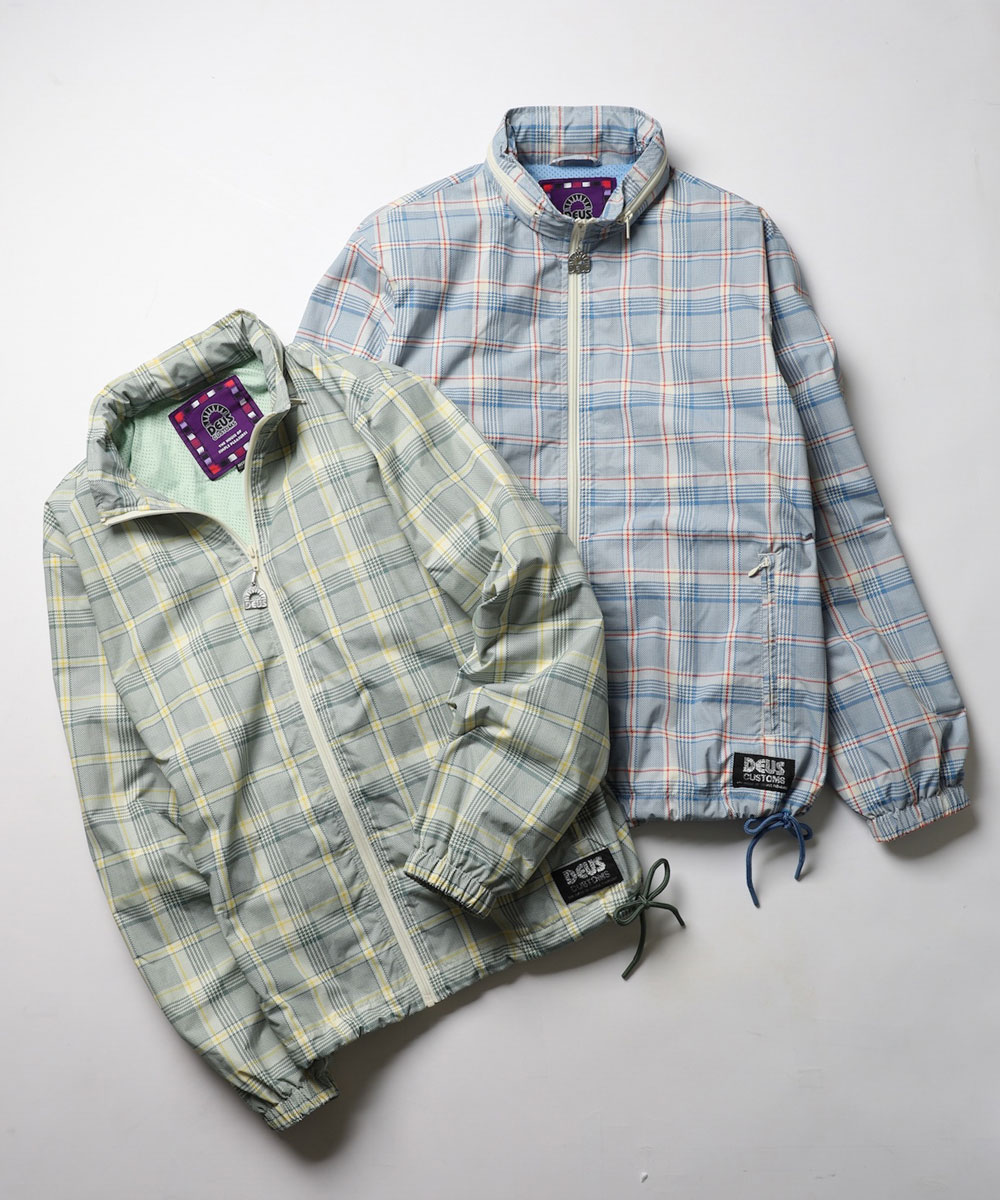 チェック柄 ウインドブレーカー