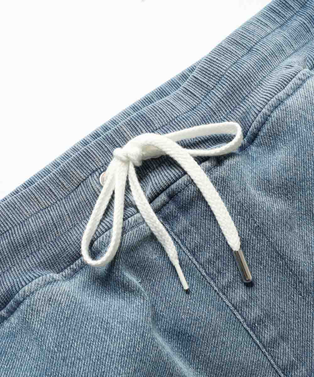 限定 テイパード サイドジップ インディゴ イージーパンツ