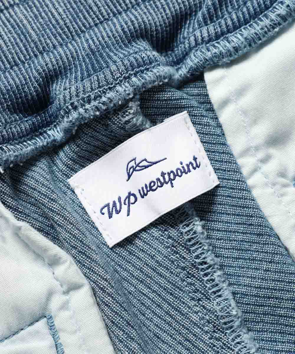 限定 テイパード サイドジップ インディゴ イージーパンツ