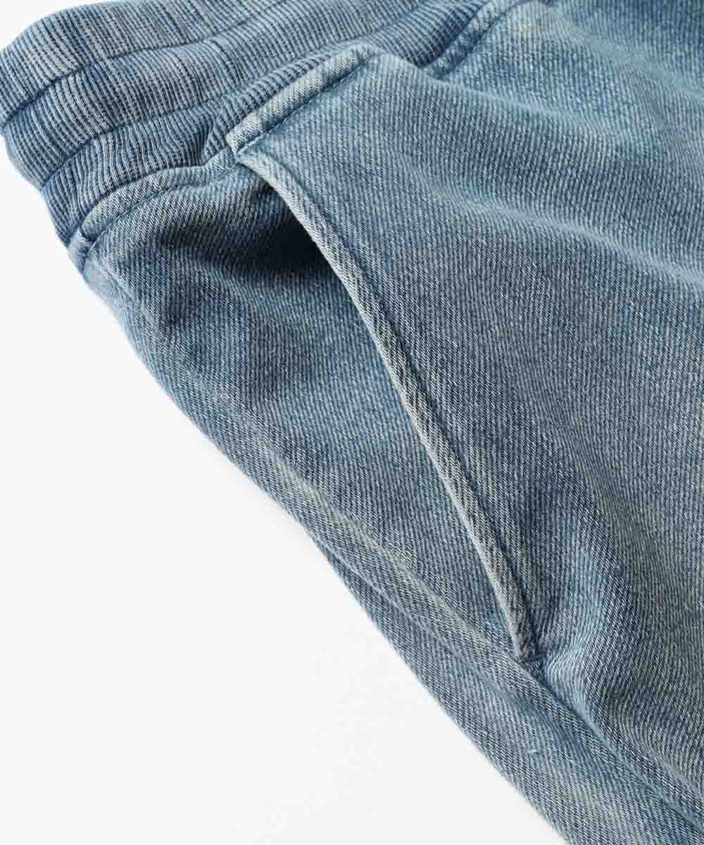 限定 テイパード サイドジップ インディゴ イージーパンツ