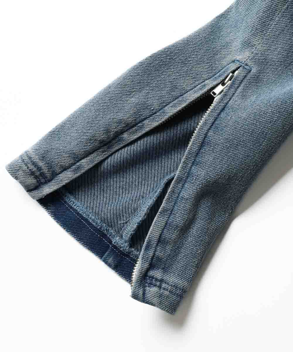 限定 テイパード サイドジップ インディゴ イージーパンツ