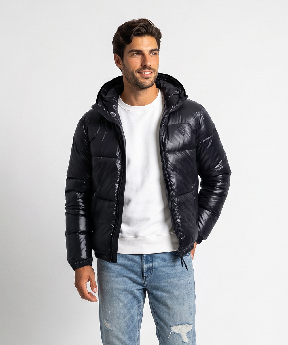 NANGA×DUFFER リップストップ シャイニーダウンフーディジャケット