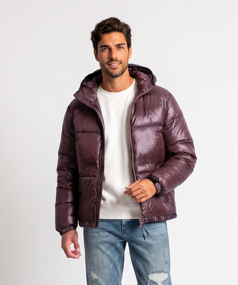 NANGA×DUFFER リップストップ シャイニーダウンフーディジャケット