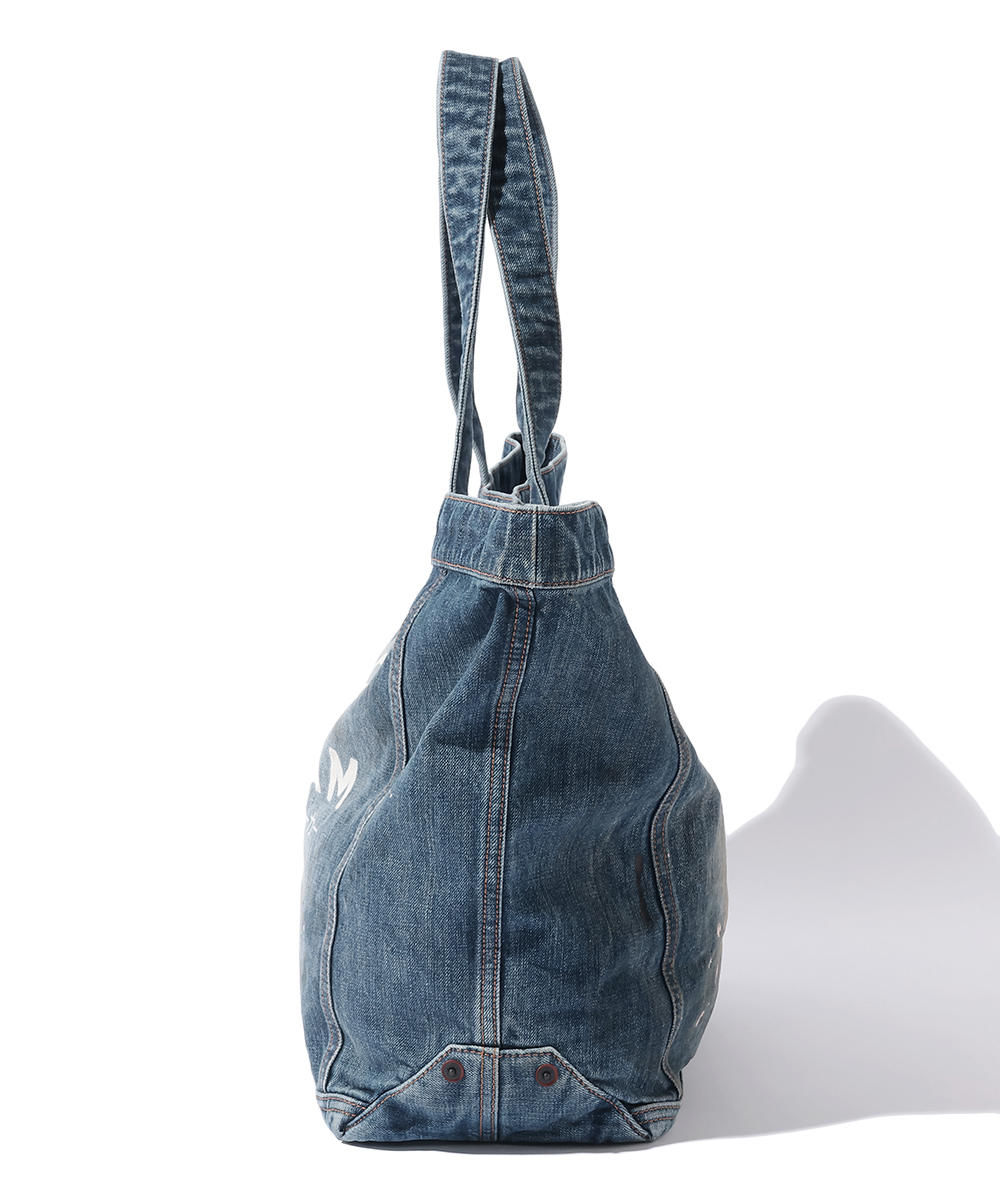 ウォッシュデニム トートバッグ