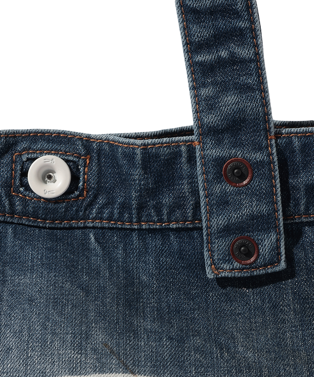 ウォッシュデニム トートバッグ