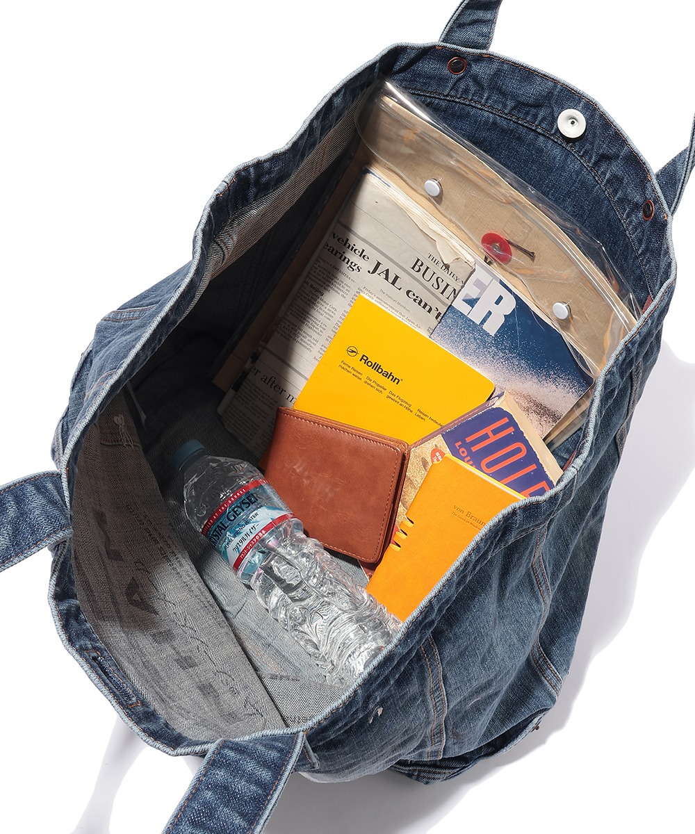 ウォッシュデニム トートバッグ