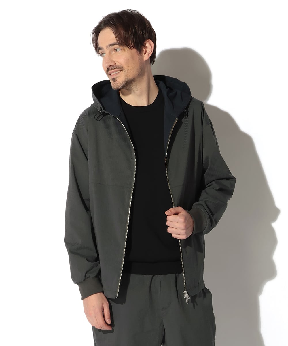 クールマックスシアサッカー セットアップパーカ