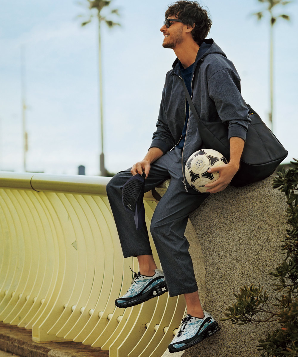 クールマックスシアサッカー セットアップパーカ