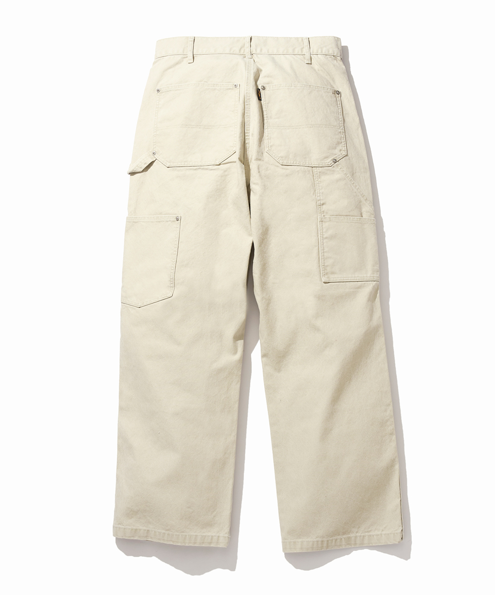 ピグメント加工 ワークパンツ
