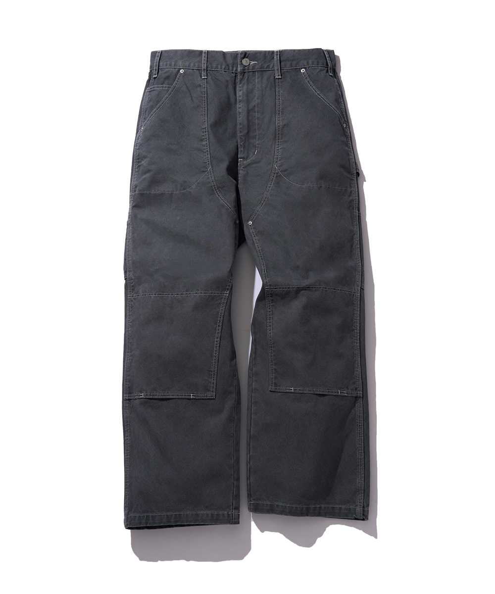 ピグメント加工 ワークパンツ