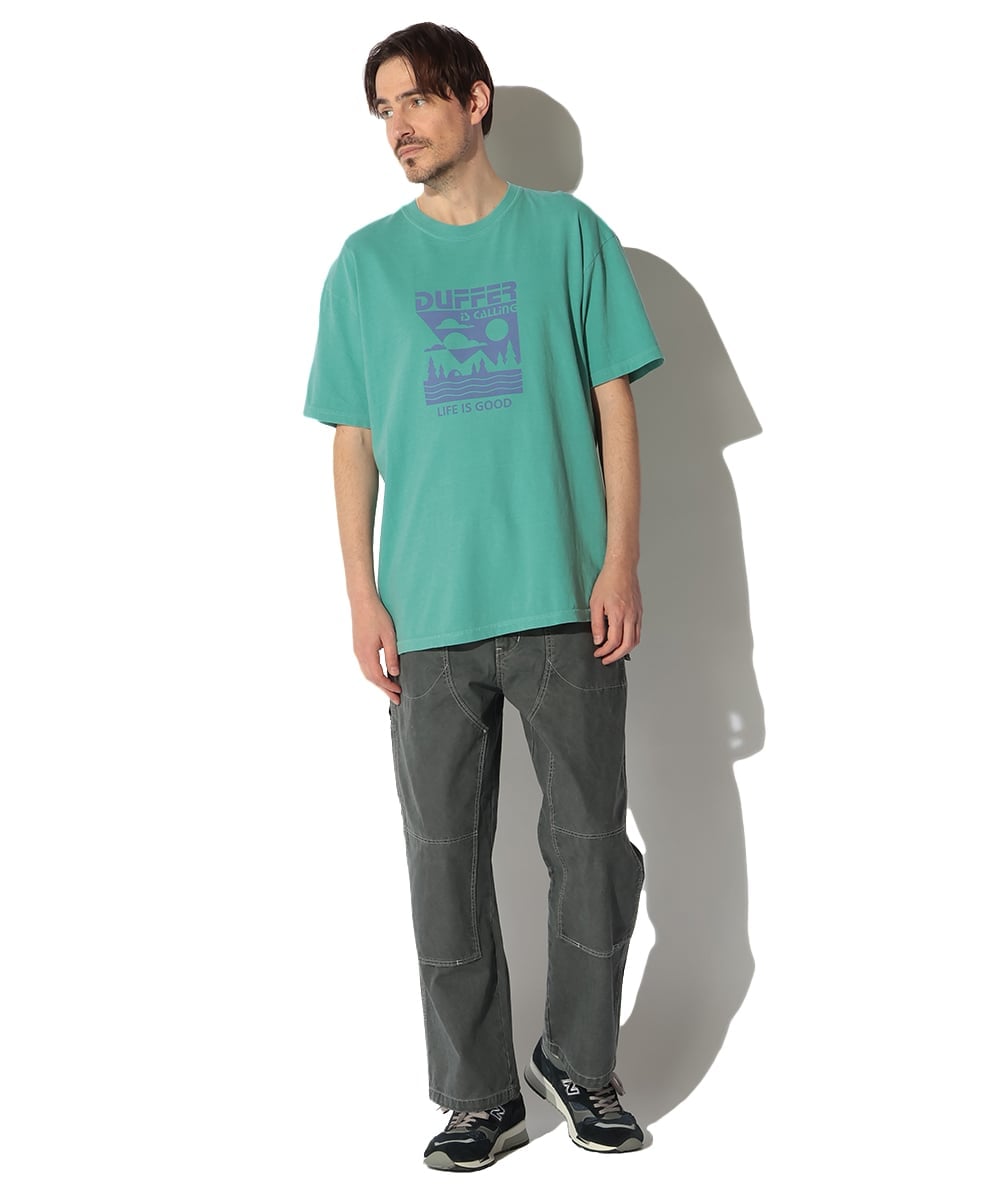 ピグメント加工 ワークパンツ