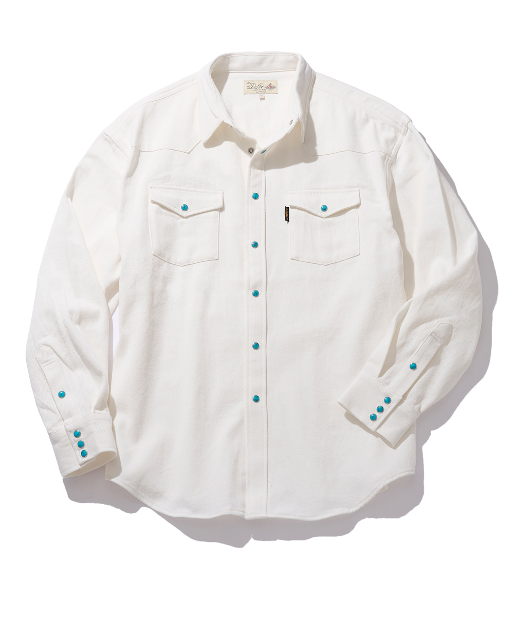 ホワイト ウエスタンシャツ