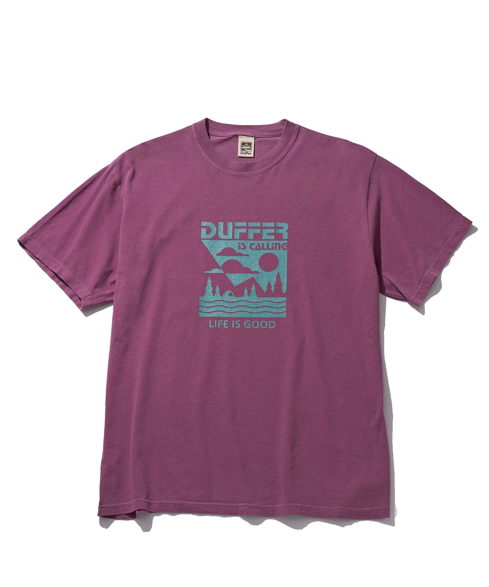 ピグメント プリントTシャツ