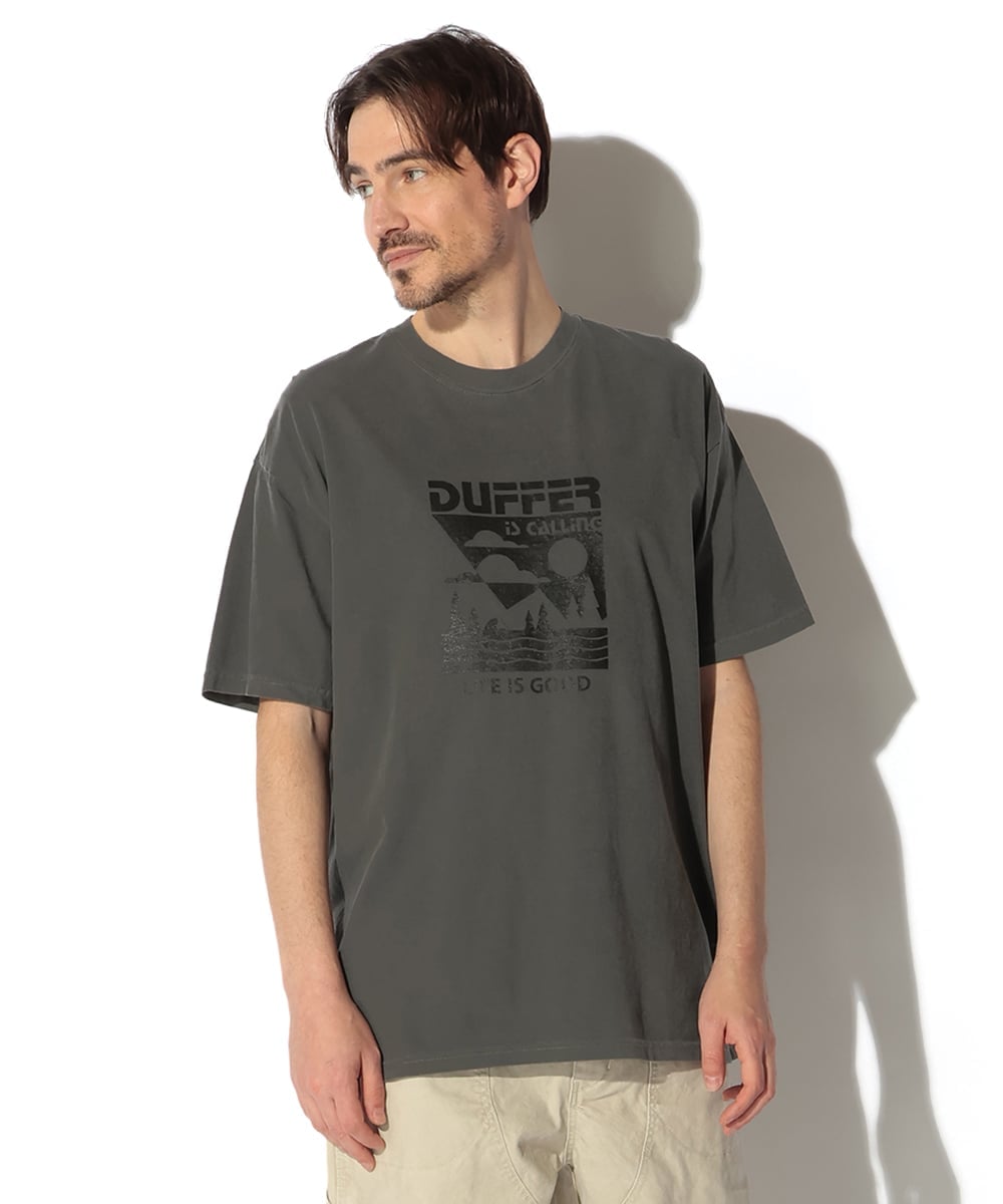 ピグメント プリントTシャツ