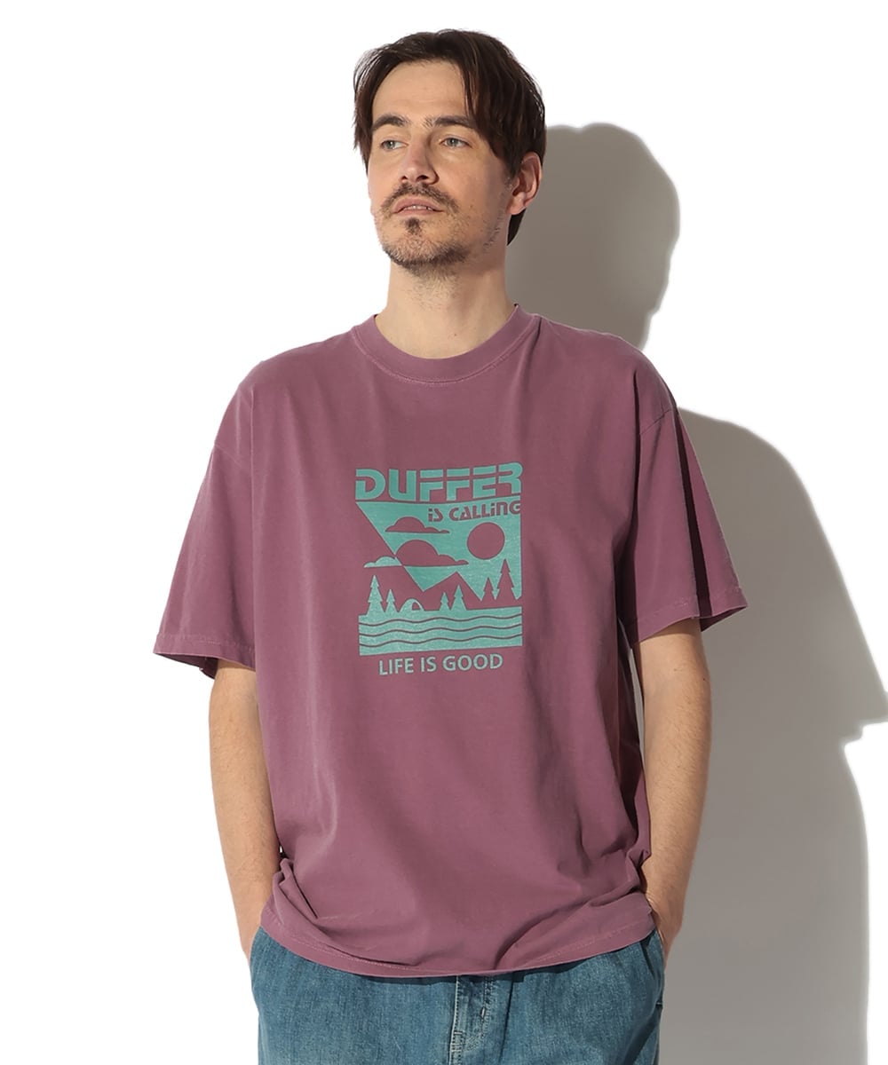 ピグメント プリントTシャツ