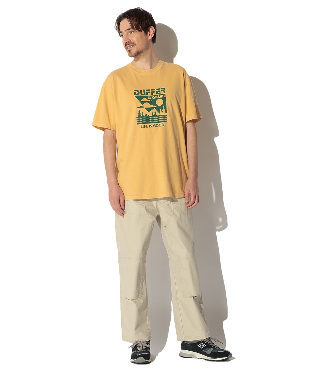 ピグメント プリントTシャツ