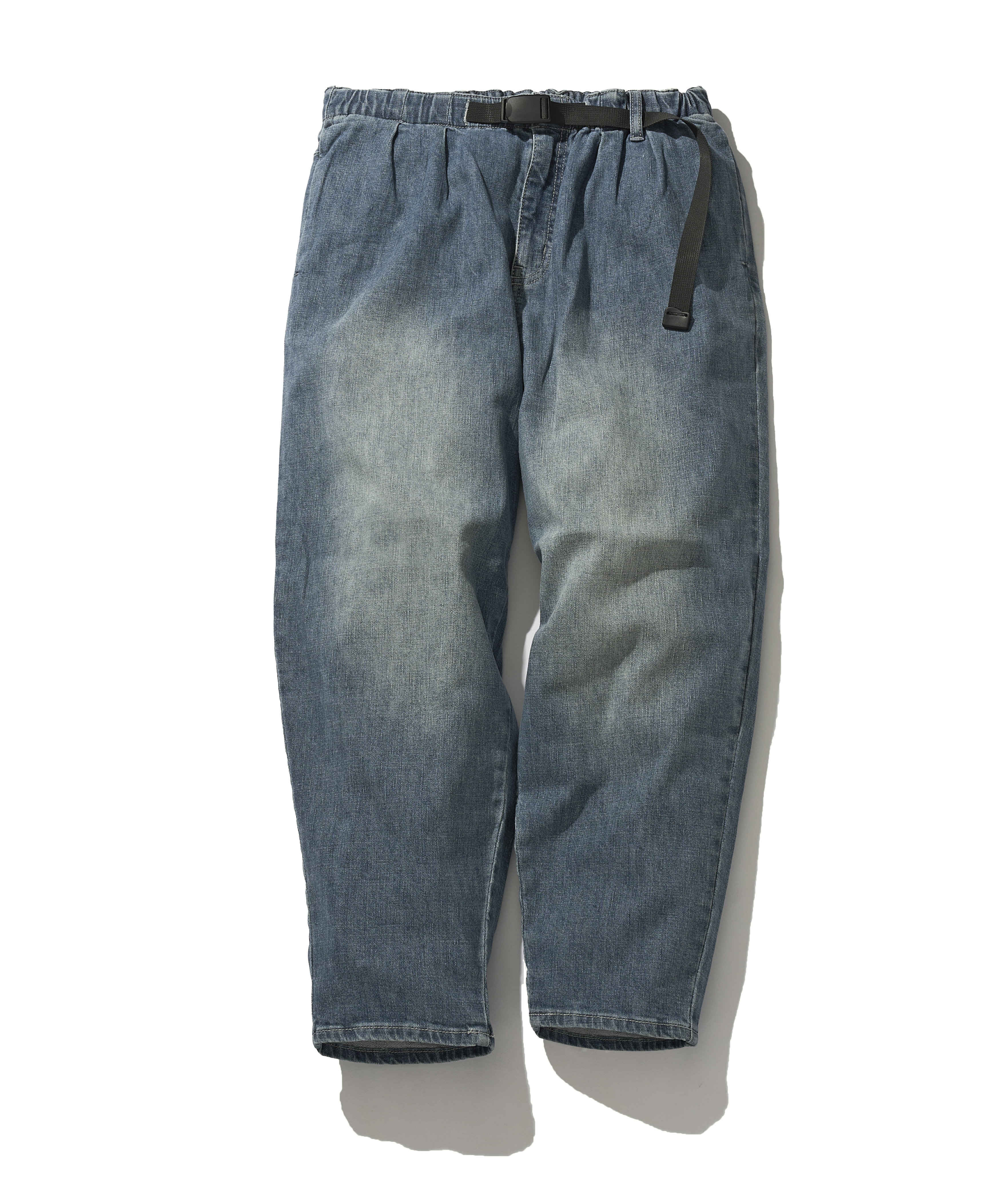 リネンブレンド ストレッチデニムパンツ