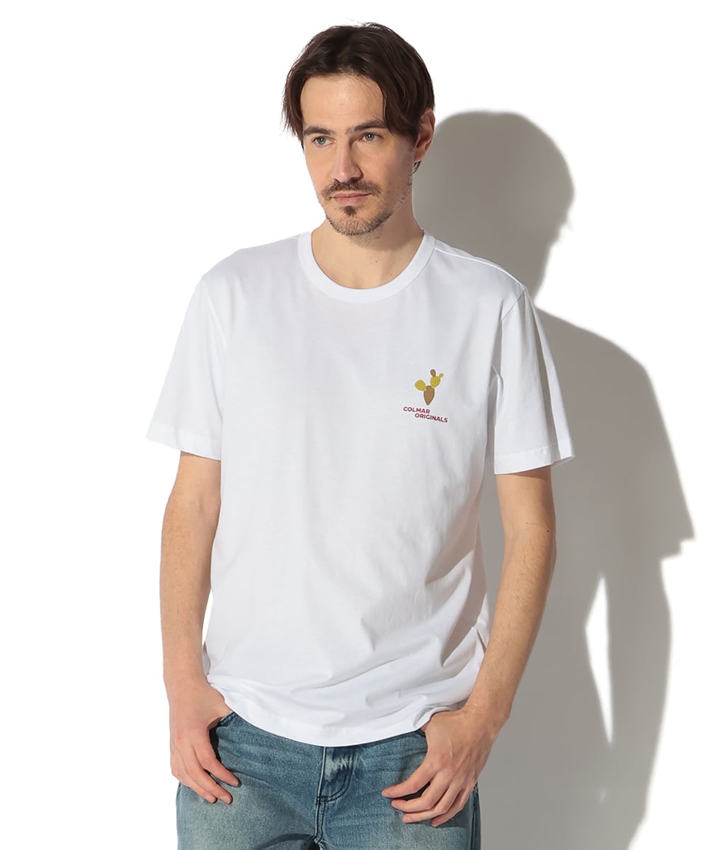 サボテンプリント コットンジャージTシャツ