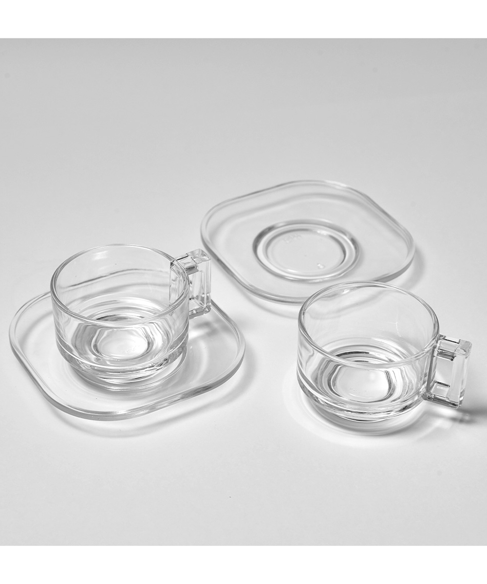 カップ&ソーサー クリア