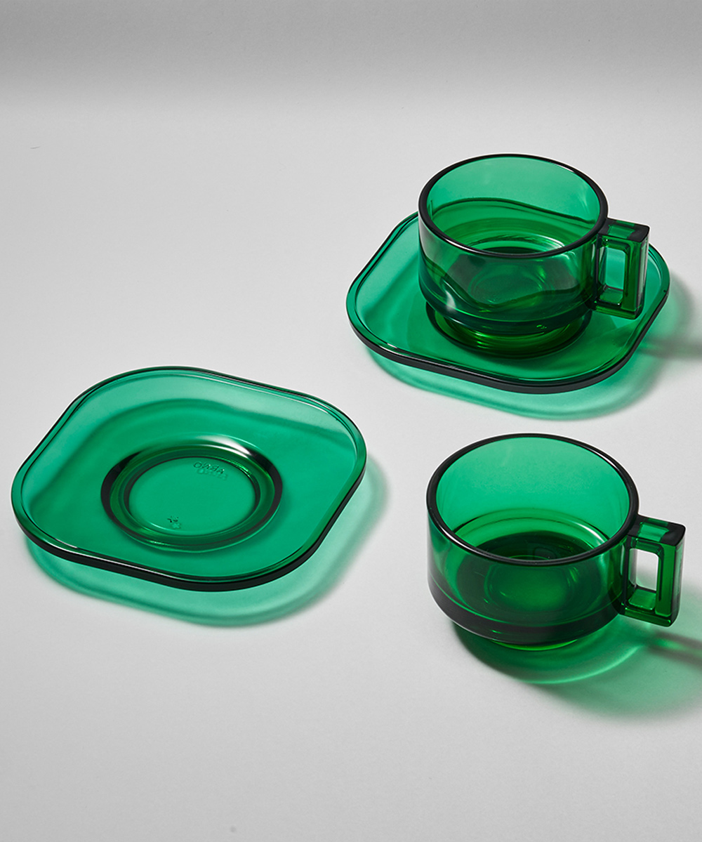 カップ＆ソーサー グリーン