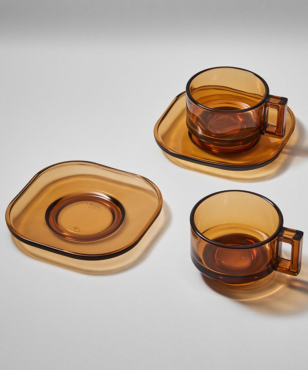 カップ＆ソーサー アンバー