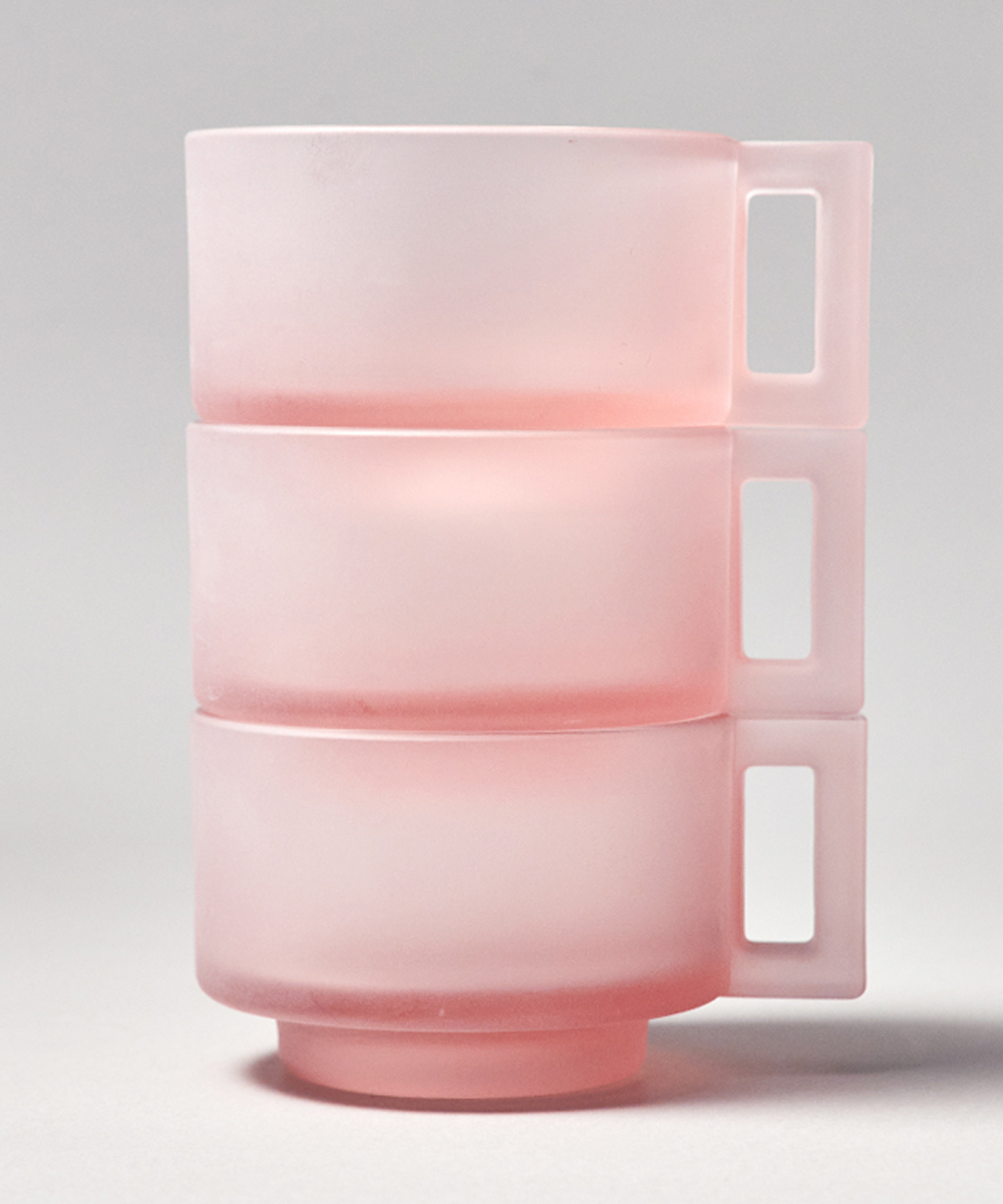 カップ＆ソーサー ピンクフロスト