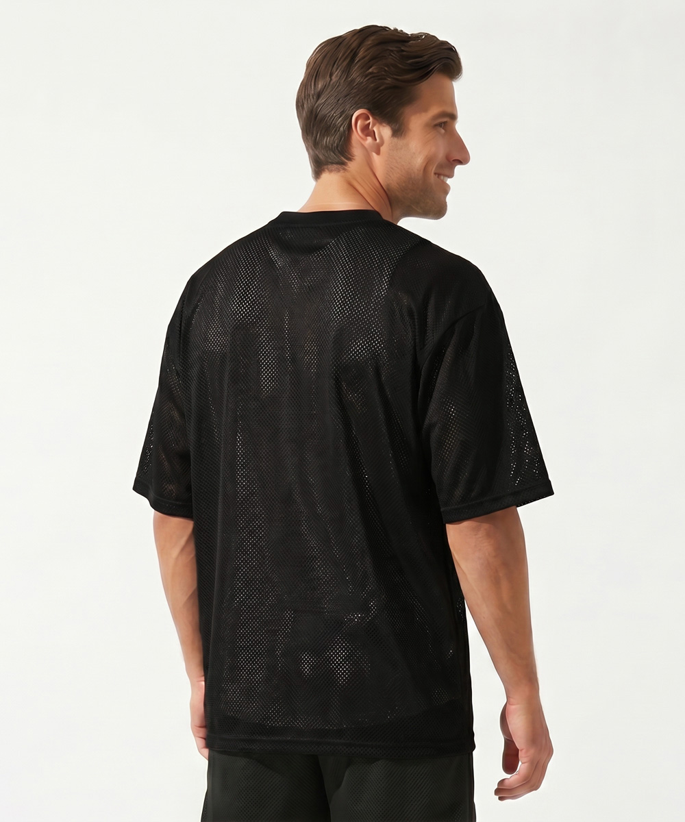 ブラックレーベル×ラッセル A-PACK/エーパック メッシュTシャツ