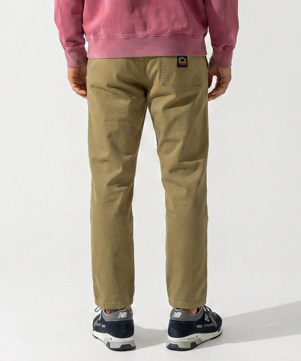 ストーンウォッシュ加工 イージークロップドパンツ