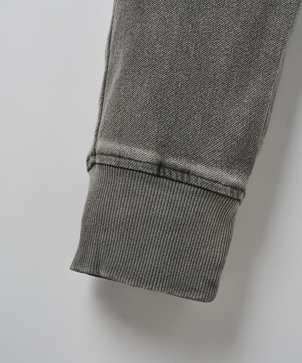 限定 イージー デニムパンツ 裾リブ テイパード