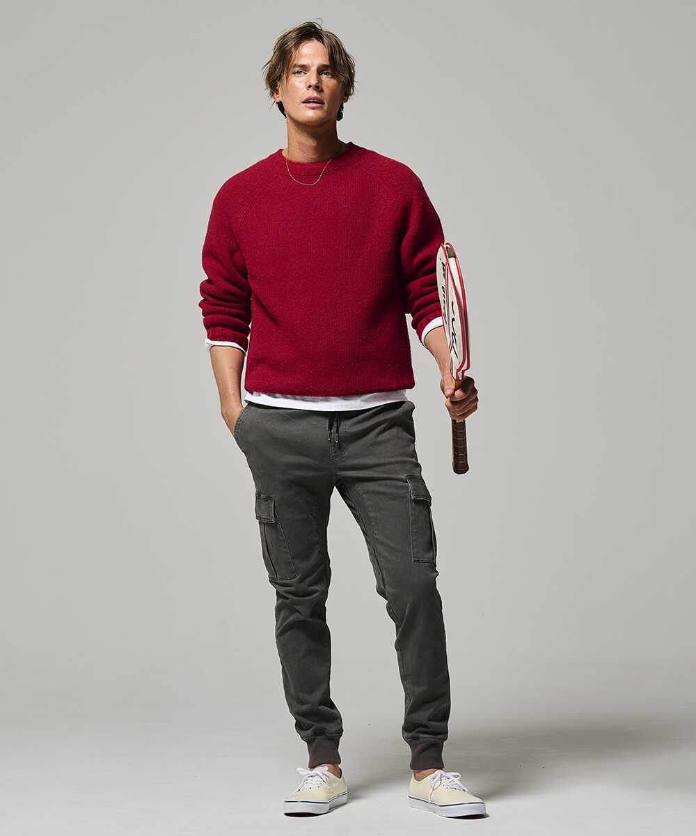 限定 カーゴリブイージーパンツ