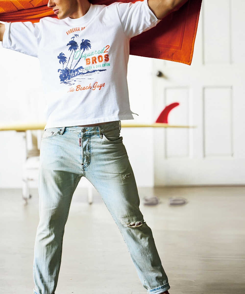 テディジーンズ ダメージ加工デニム