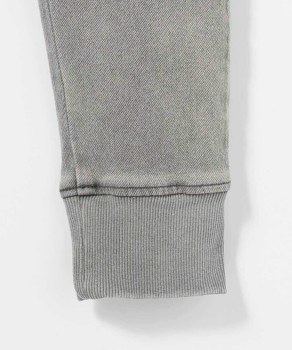 限定 イージー デニムパンツ 裾リブ テイパード