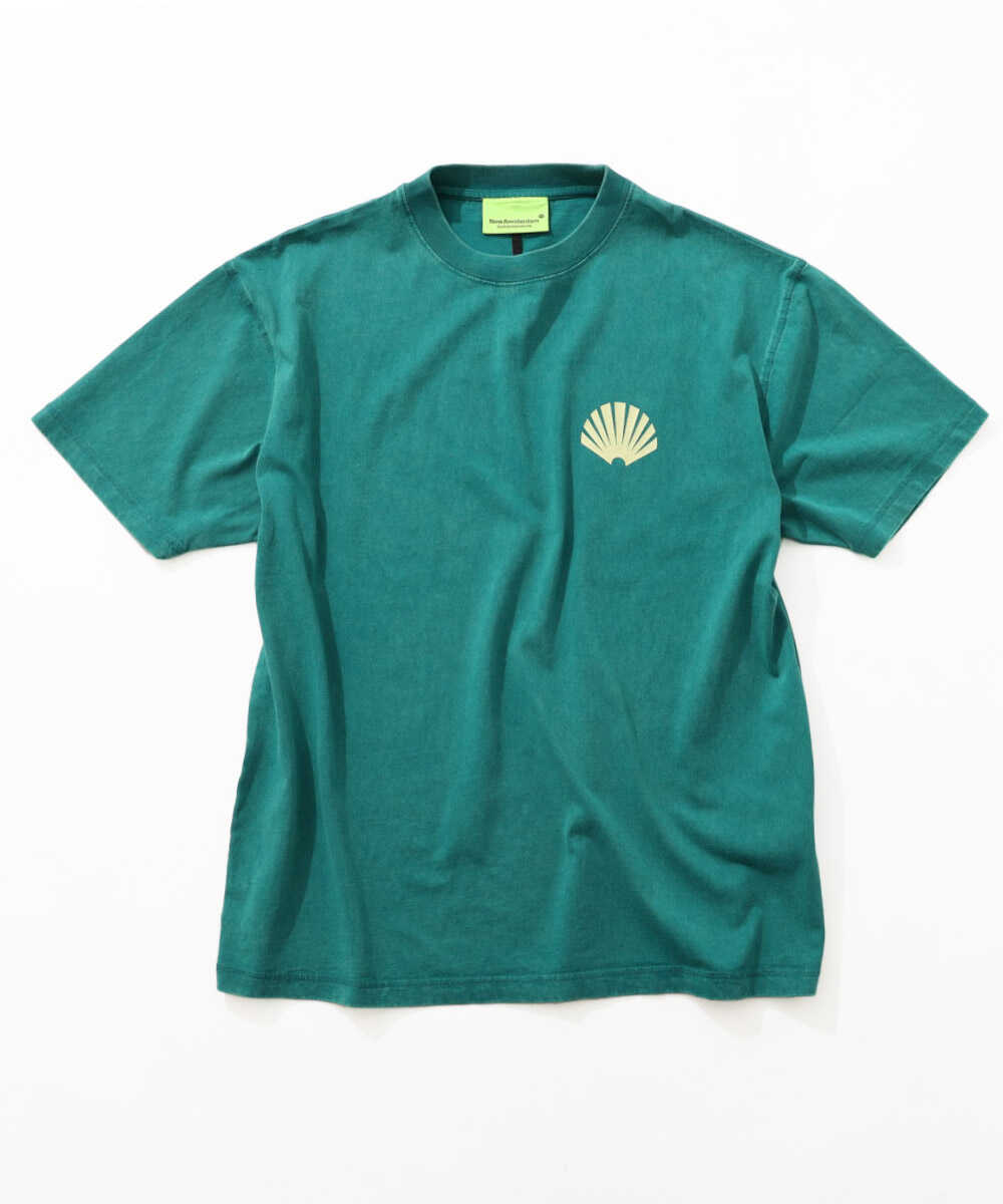 ピグメントダイ ロゴプリントTシャツ