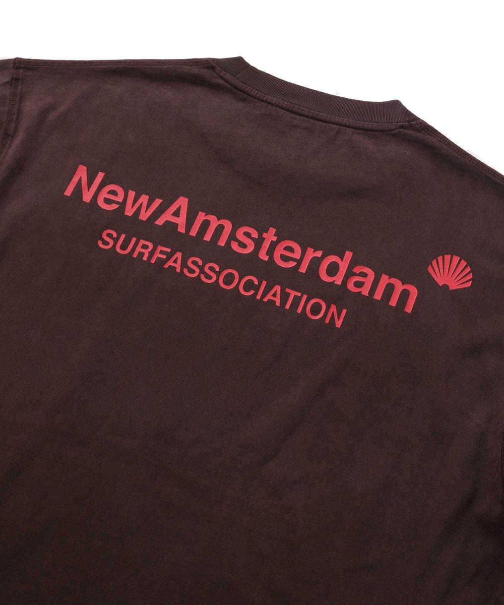 ピグメントダイ ロゴプリントTシャツ