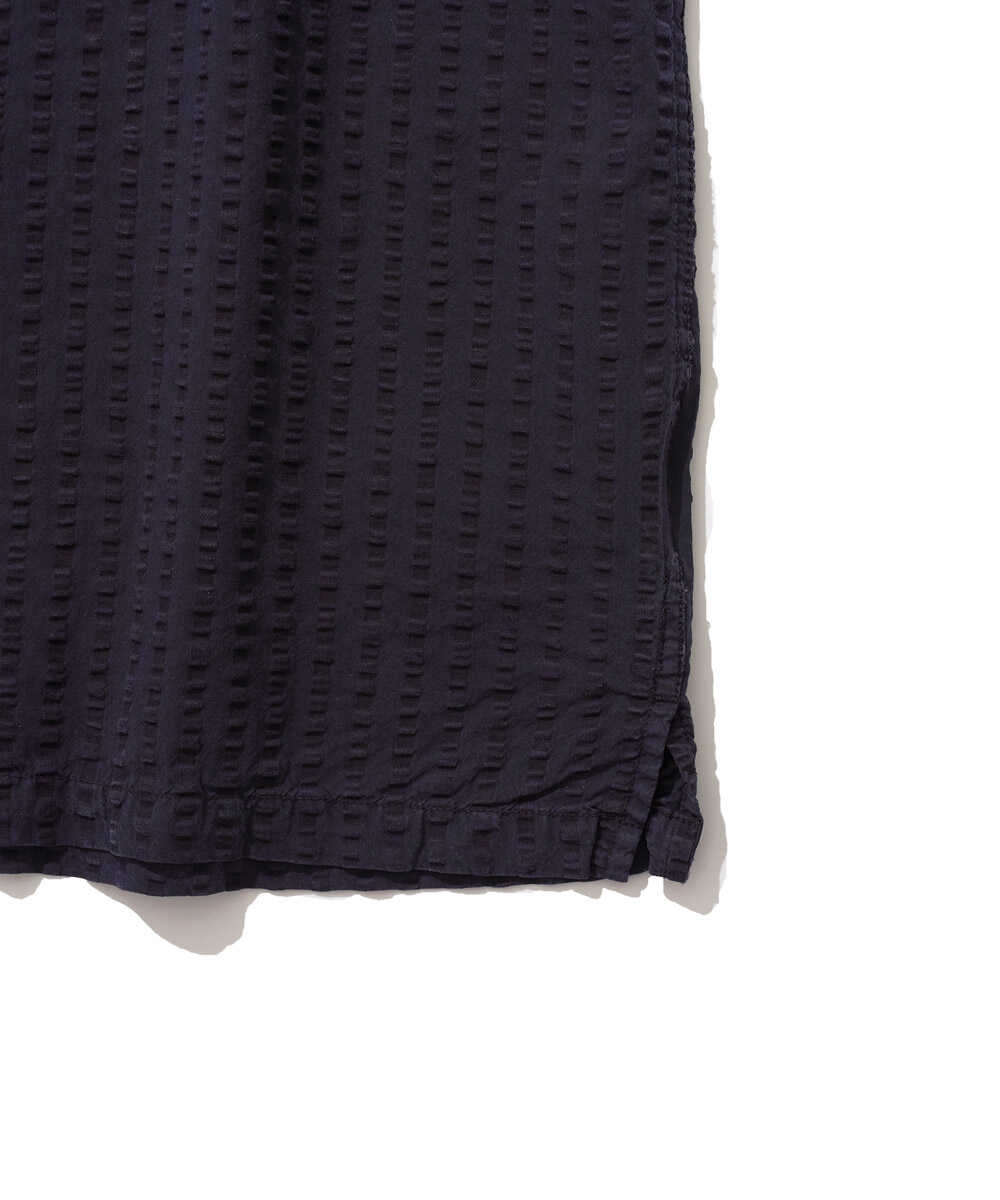 EREN/エレン シアサッカー オープンカラーシャツ