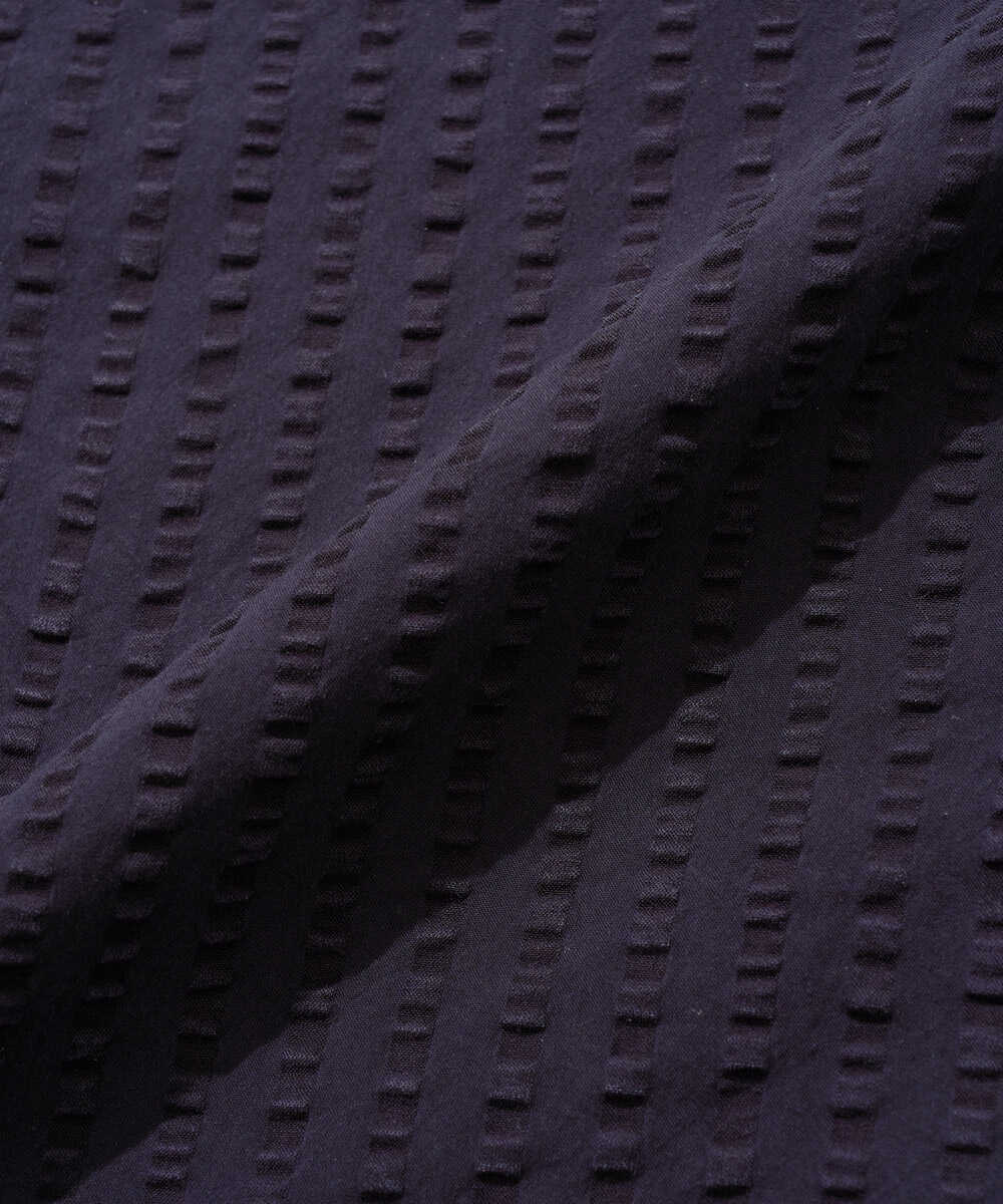 EREN/エレン シアサッカー オープンカラーシャツ