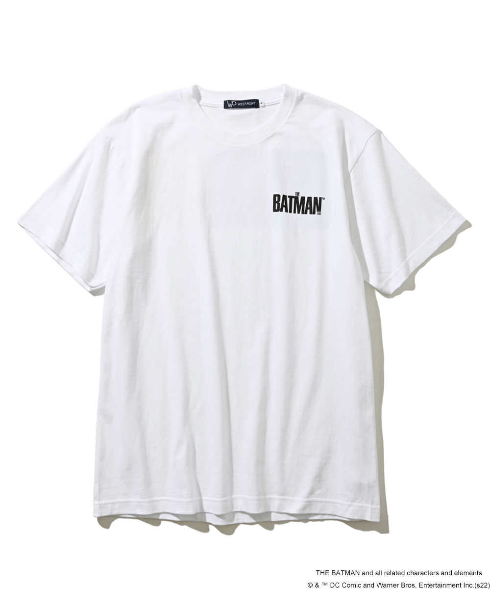 【限定商品】「ザ・バットマン」オリジナルクルーネックTシャツ ホワイト