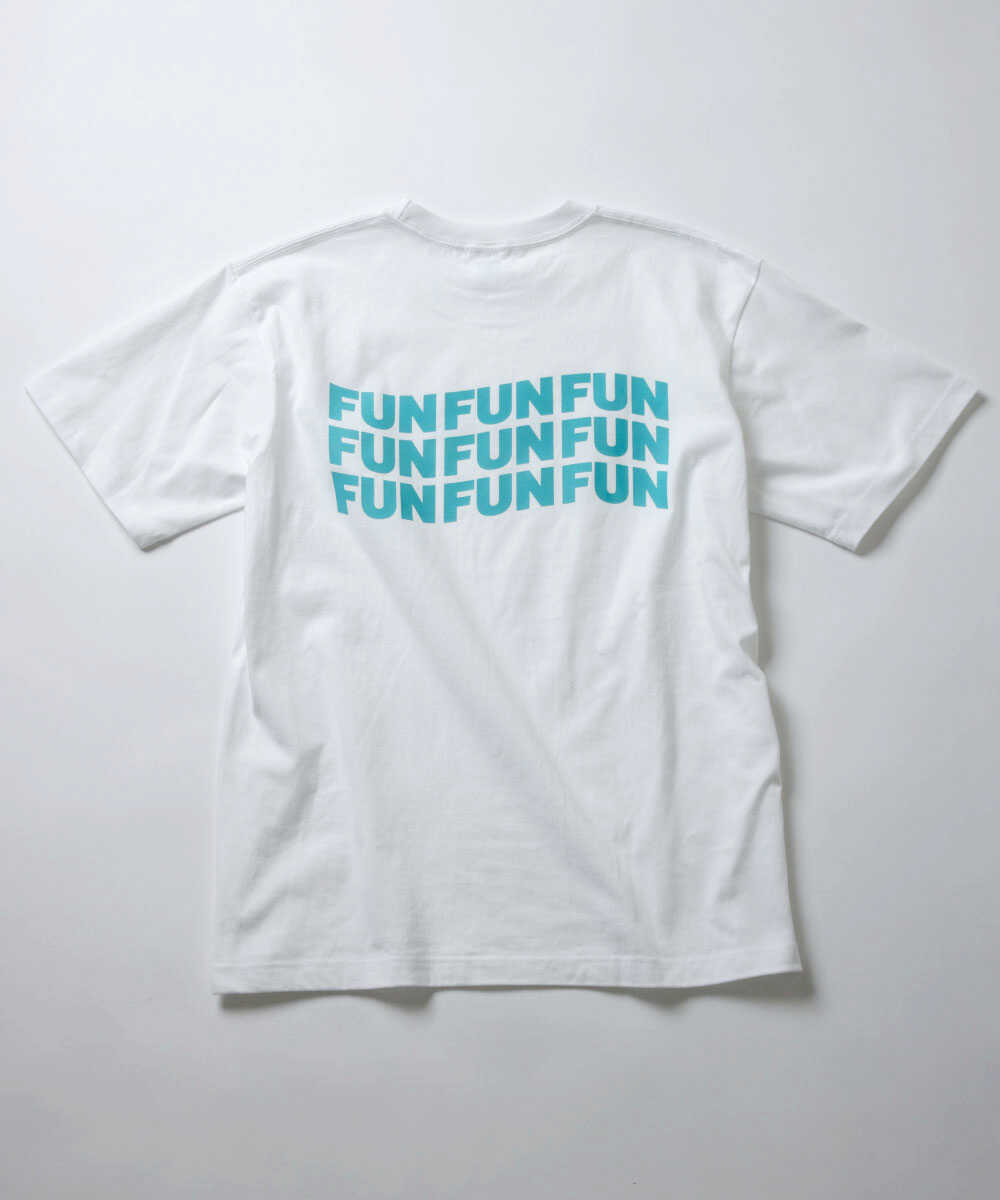 限定 FUN FUN FUN バックプリントTシャツ