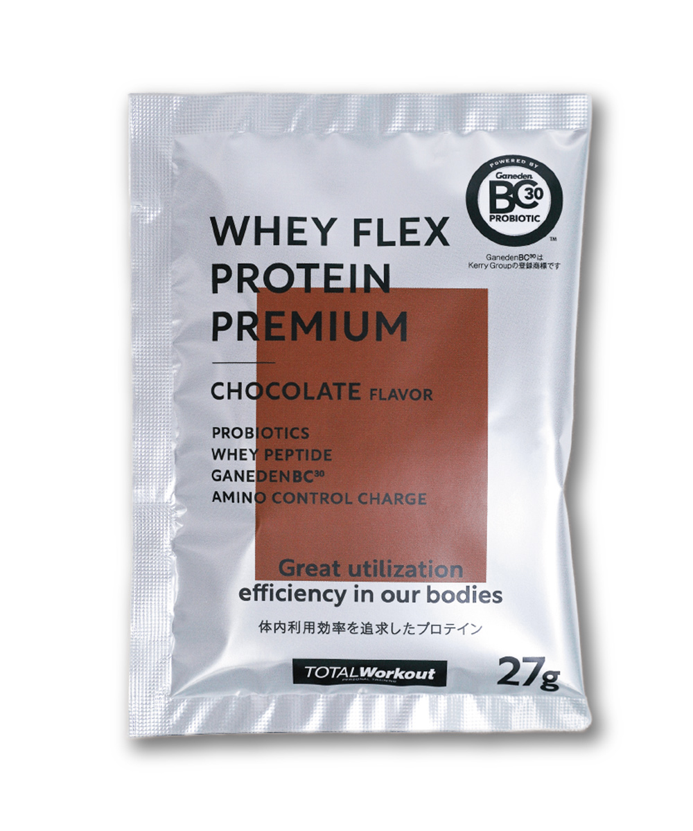 WHEY FLEX PROTEIN PREMIUM ホエイフレックスプロテインプレミアム チョコ 27g×14包入