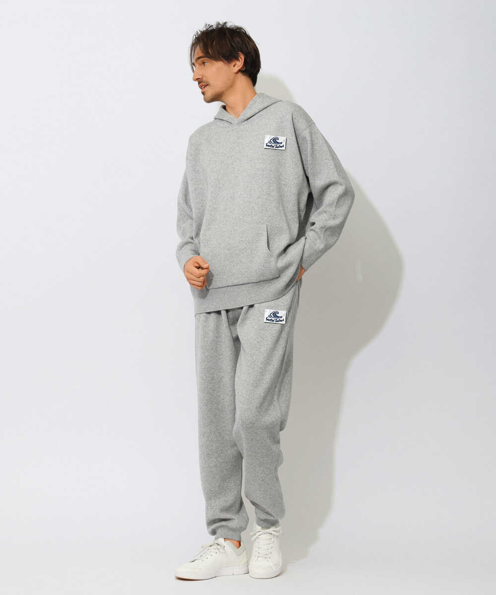 別注限定 ピュアカシミヤ ニットプルオーバーパーカ