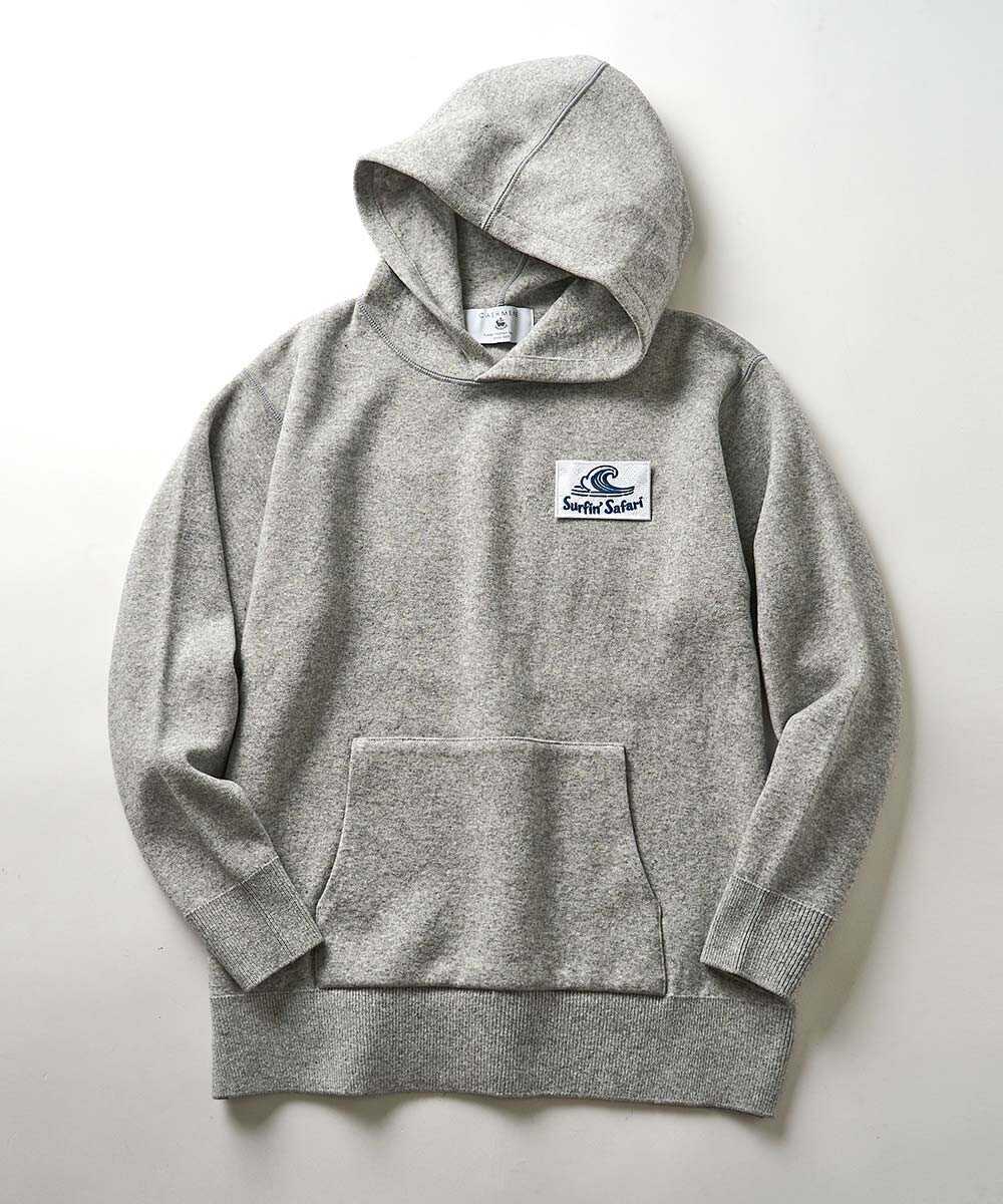 別注限定 ピュアカシミヤ ニットプルオーバーパーカ