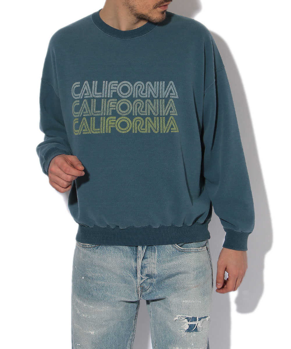 【別注・限定商品】“カリフォルニア”クルーネックスウェットシャツ